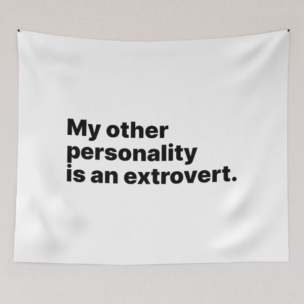 Item preview, My other personality is an extrovert | Black text designed and sold by ThingsOnTees.