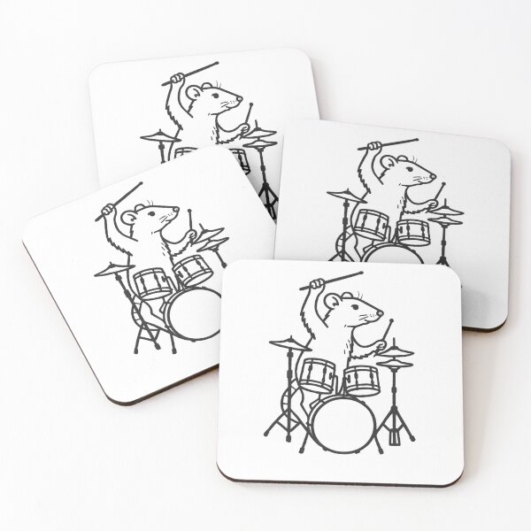 Item preview, Funny Rat Drummer Drumming Drums Music Lover Boys Girls designed and sold by rafaeltto.