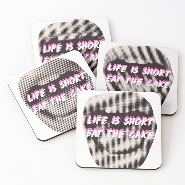 Item preview, Life is Short Eat the cake designed and sold by adesignworld.