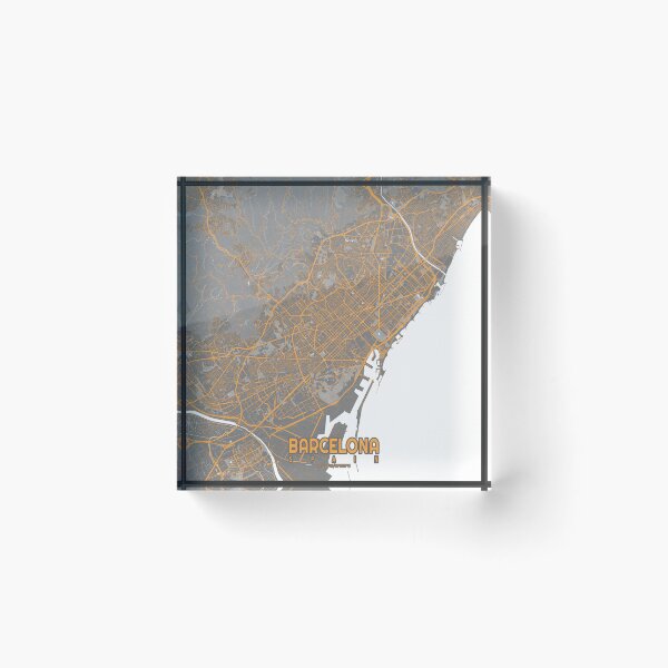 Item preview, Barcelona City Map of Spain - Bauhaus designed and sold by deMAP.