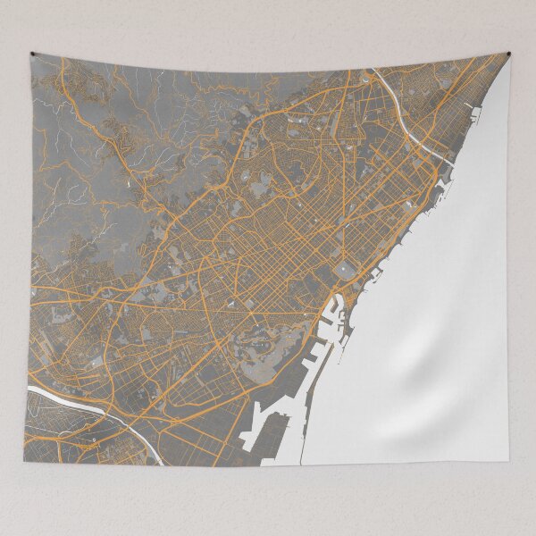 Item preview, Barcelona City Map of Spain - Bauhaus designed and sold by deMAP.