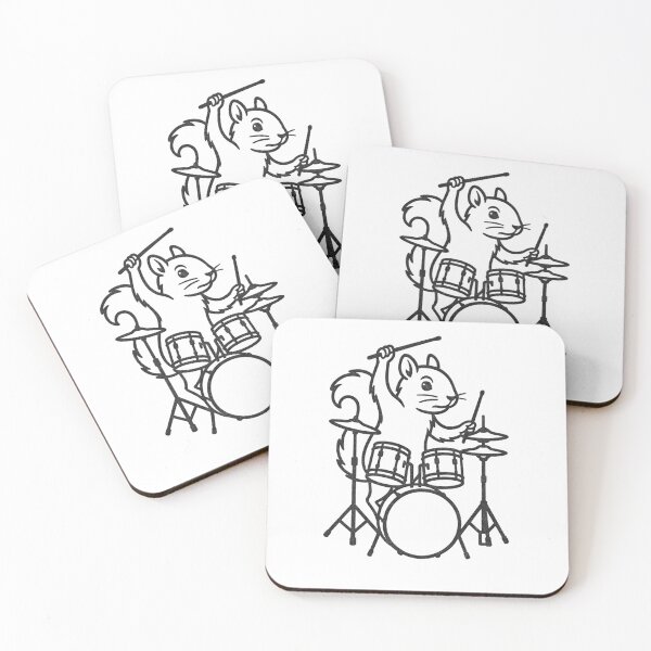 Item preview, Funny Squirrel Drummer Drumming Drums Music Lover Boys Girls designed and sold by rafaeltto.