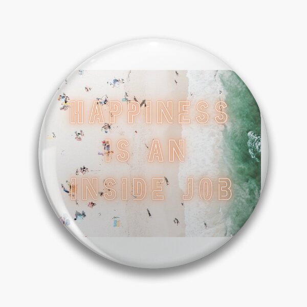 Item preview, Happiness is an inside Job quote on Beach photograph designed and sold by adesignworld.