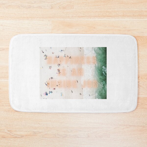 Item preview, Happiness is an inside Job quote on Beach photograph designed and sold by adesignworld.