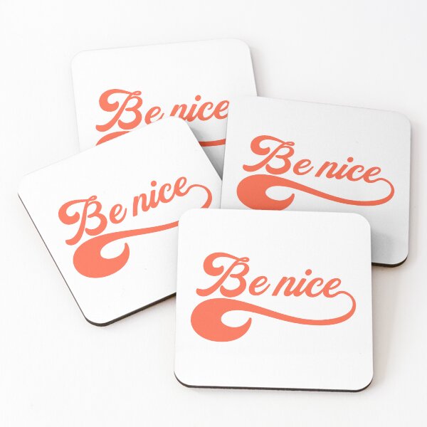 Item preview, Be Nice - Friendly and Positive Retro Typography designed and sold by The secret storage room.