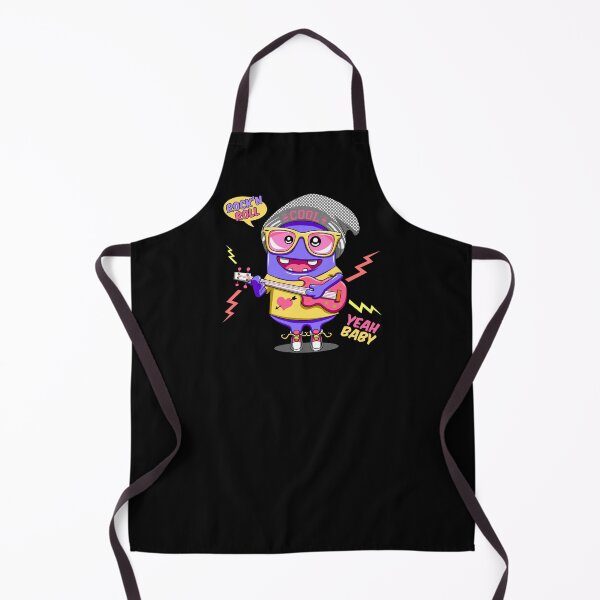 Item preview, cute mini jelly monster playing guitar - rock and roll, yeah baby designed and sold by hayrpictures.