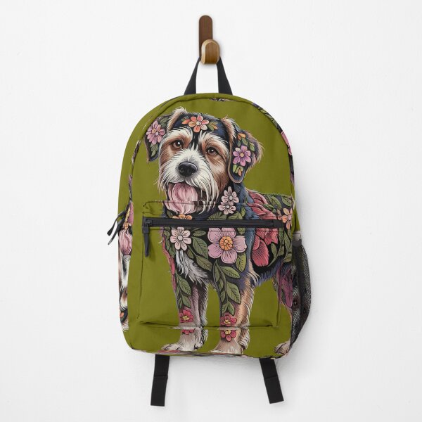Item preview, Floral Dog Illustration – Intricate Botanical Pattern on Cute Puppy designed and sold by Sepinik.