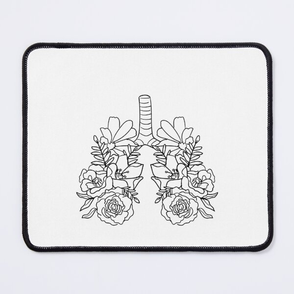 Item preview, Floral lungs, beautiful flowers designed in a pulmonology theme designed and sold by adesignworld.