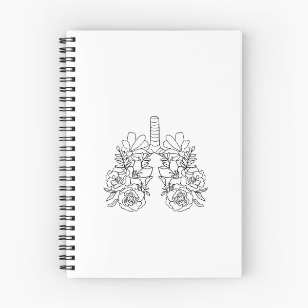 Item preview, Floral lungs, beautiful flowers designed in a pulmonology theme designed and sold by adesignworld.