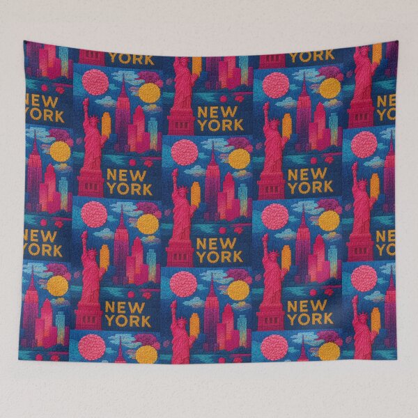 Item preview, New York NYC Skyline Cityscape with Statue of Liberty designed and sold by TheTrendsDesk.