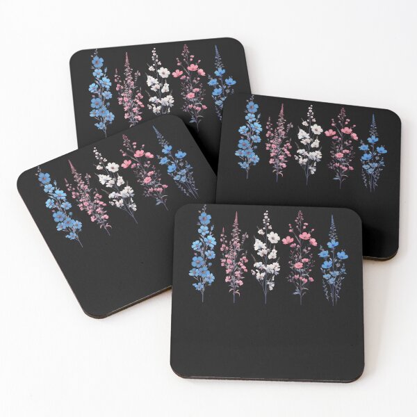 Item preview, Transgender Pride Flag Wildflower LGBTQ Pride Month Discreet designed and sold by Kimberley King Art  King Art.