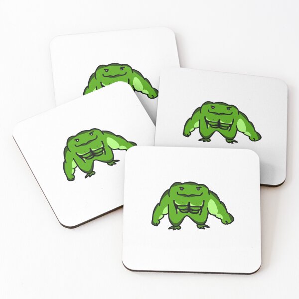 Item preview, Cute Muscle Frog – Strong, Adorable, and Green! designed and sold by lunoxinfinity.