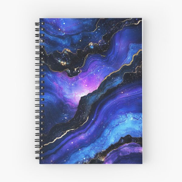 Item preview, Cosmic Marble: Abstract Galaxy Art with Gold Veins designed and sold by lematworks.