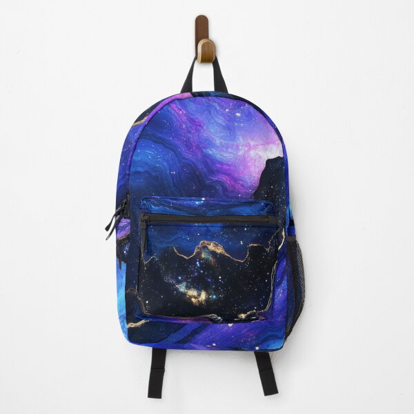 Item preview, Cosmic Marble: Abstract Galaxy Art with Gold Veins designed and sold by lematworks.