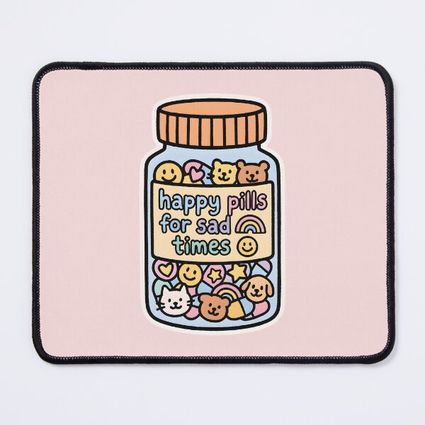 Item preview, Happy Pills For Sad Times Funny Mental Illness designed and sold by thecatcouch.