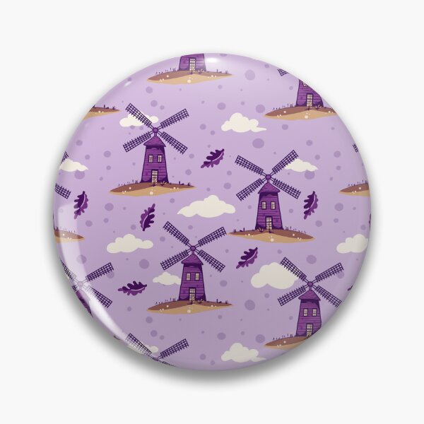 Item preview, Lavender Windmill Dreamscape Pattern designed and sold by Alice-AJ.
