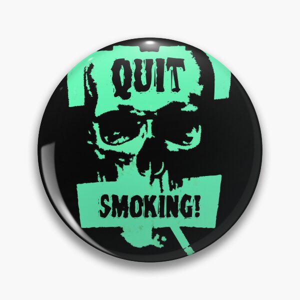 Item preview, Quit Smoking Skull – Punk Anti-Smoking Art designed and sold by VikArtStudio.