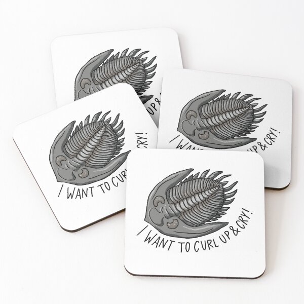 Item preview, Trilobite I want to curl up and Cry Fossil designed and sold by Cavewhales.