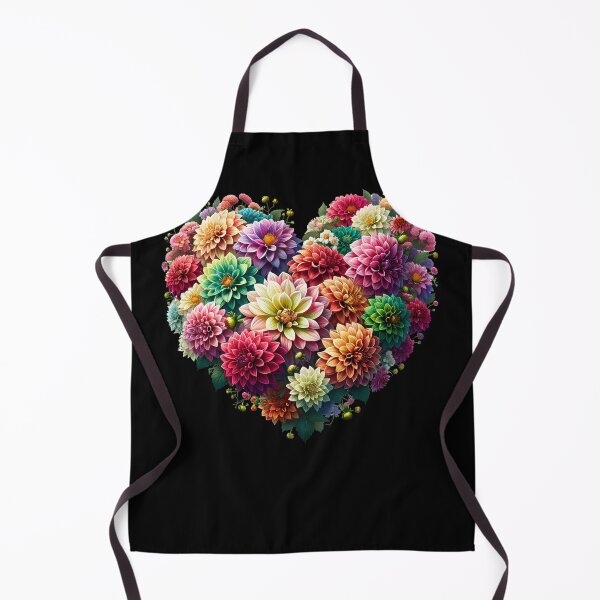Item preview, Aesthetic Heart Dahlias Flower designed and sold by Kimberley King Art King Art.
