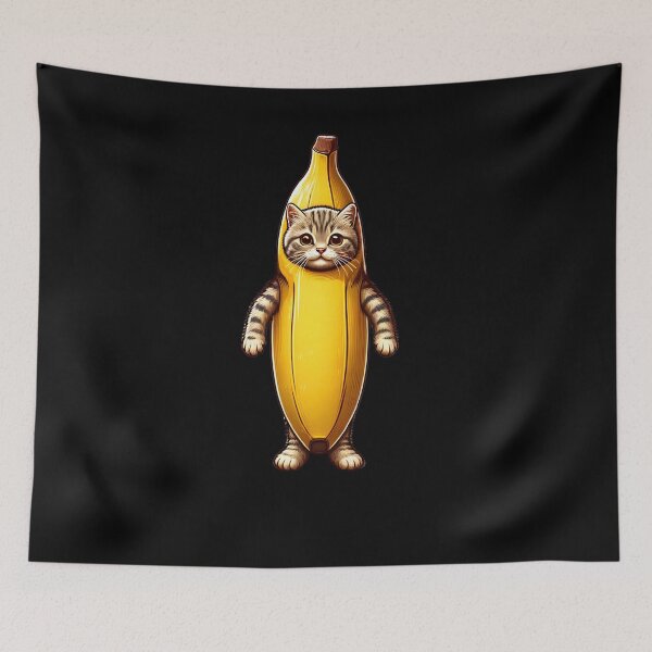 Item preview, Happy Banana Cat Funny Cute Bananacat Kitten Lovers designed and sold by Kimberley King Art King Art.