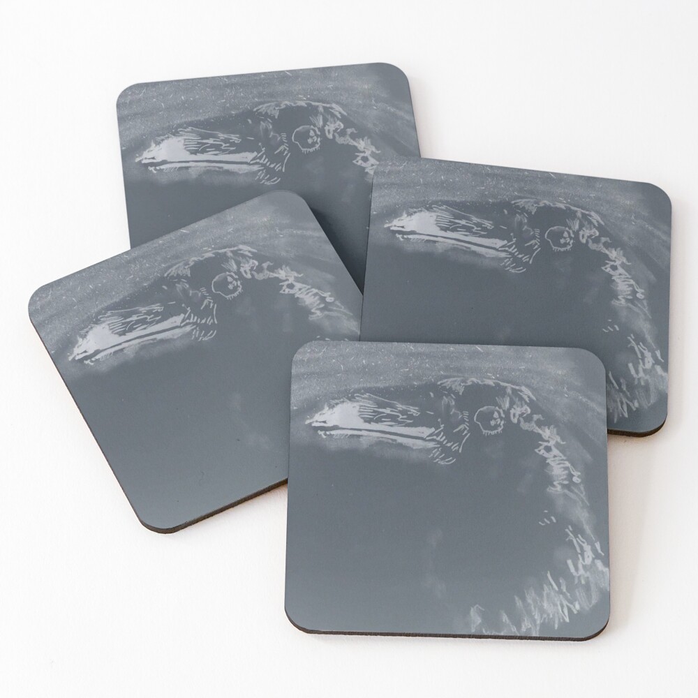 Item preview, Coasters (Set of 4) designed and sold by BulletproofGoth.
