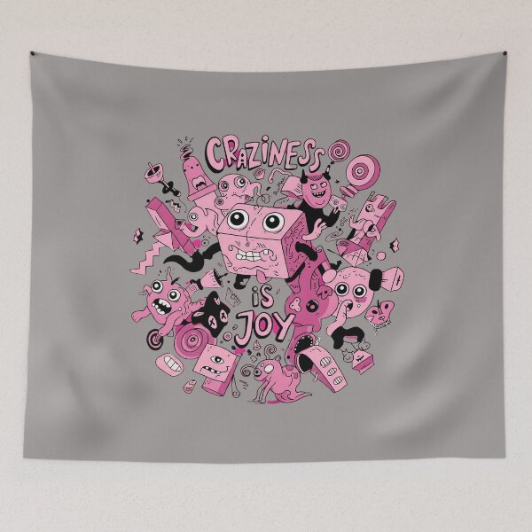 Item preview, Craziness Is Joy Bizarre Monsters And Weird Characters designed and sold by SurrealArtSzysz.