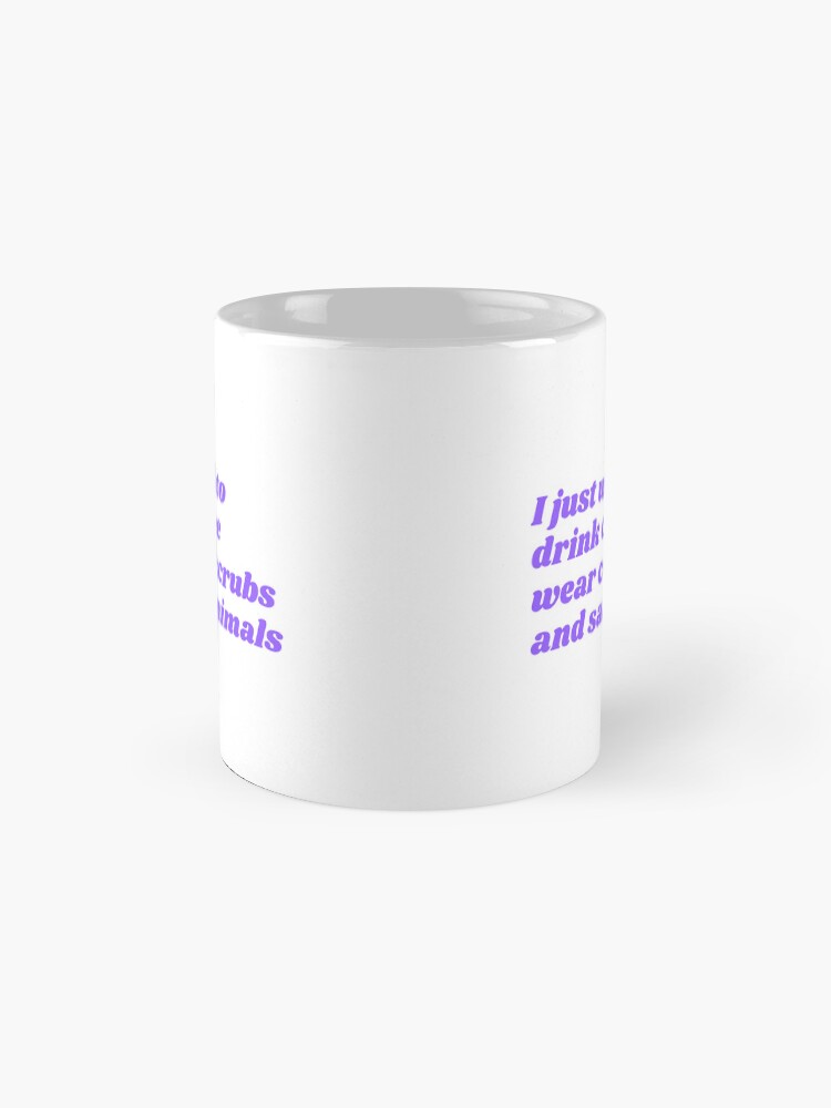 Thumbnail 4 of 6, Coffee Mug, Coffee, Scrubs & Animals designed and sold by vetnurseclub.