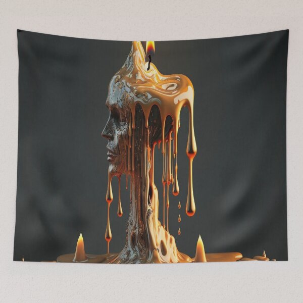 Item preview, Melting Soul Candle – Surreal Dripping Wax Sculpture designed and sold by GalenaDeco.