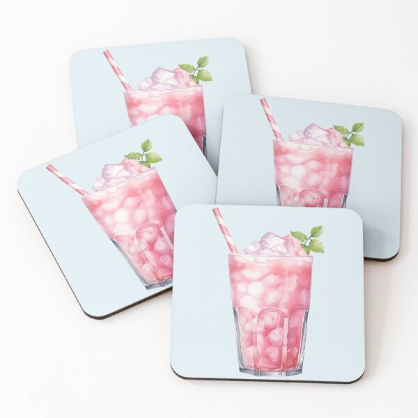 Item preview, Rose Pink Syrup With Milk Drink designed and sold by Alicia Chee.