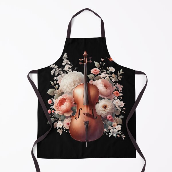Item preview, Cello Aesthetic Floral Cello Player designed and sold by Kimberley King Art King Art.