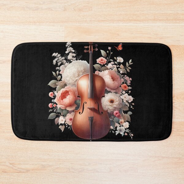 Item preview, Cello Aesthetic Floral Cello Player designed and sold by Kimberley King Art  King Art.