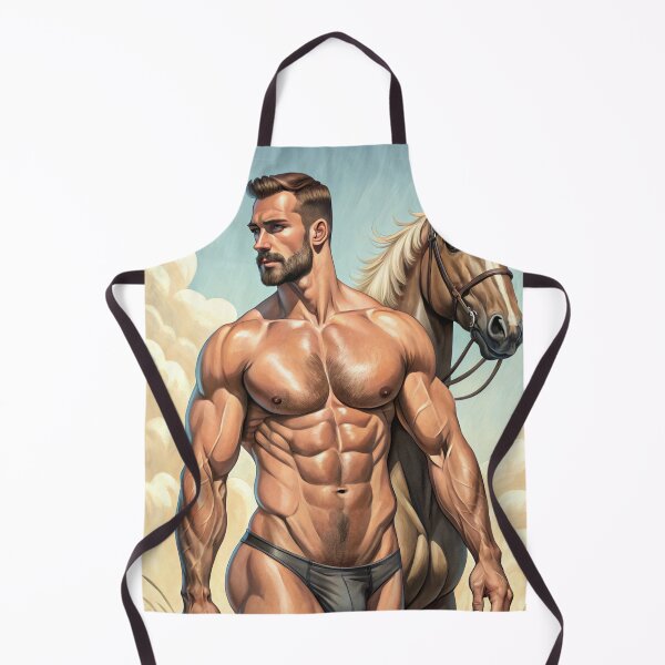 Item preview, Fit man with a horse designed and sold by gayishdesign.