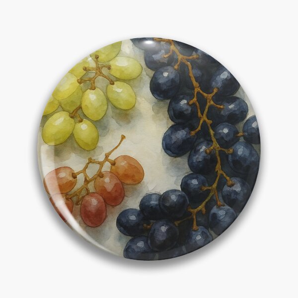 Item preview, Three Grape Clusters – Watercolor Still Life designed and sold by Pacika.