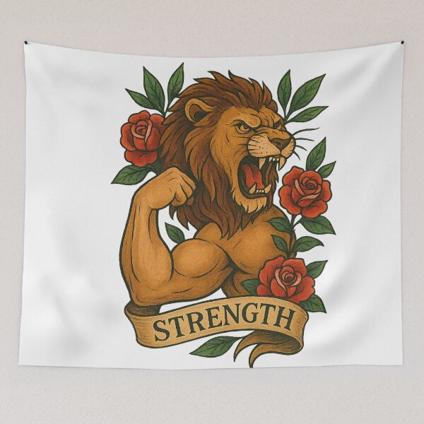 Item preview, Tattoo of Strength and Power designed and sold by griceyvisuals.