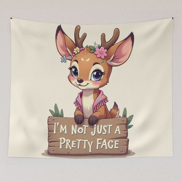 Item preview, I’m Not Just a Pretty Face – Empowered Kawaii Deer by LaLi Designs designed and sold by LaLi-Designs.