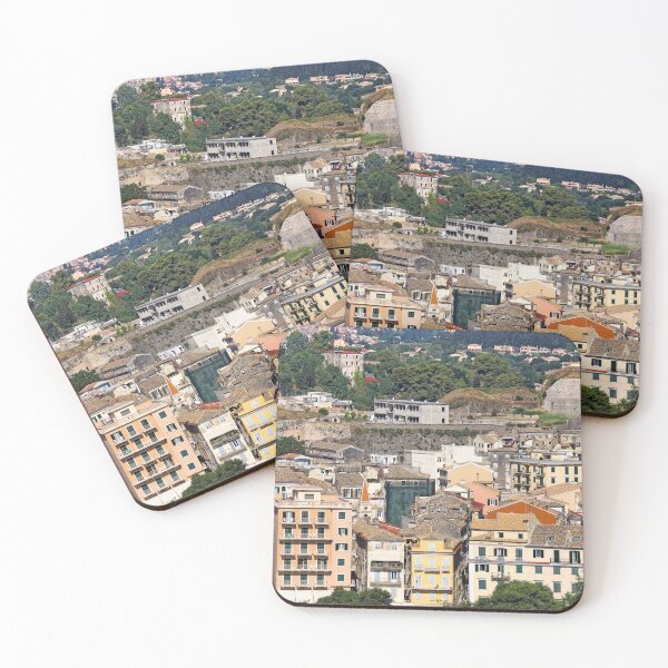 Item preview, Old buildings under fortress,Kerkyra cityscape,Corfu island,Greece designed and sold by goceris.