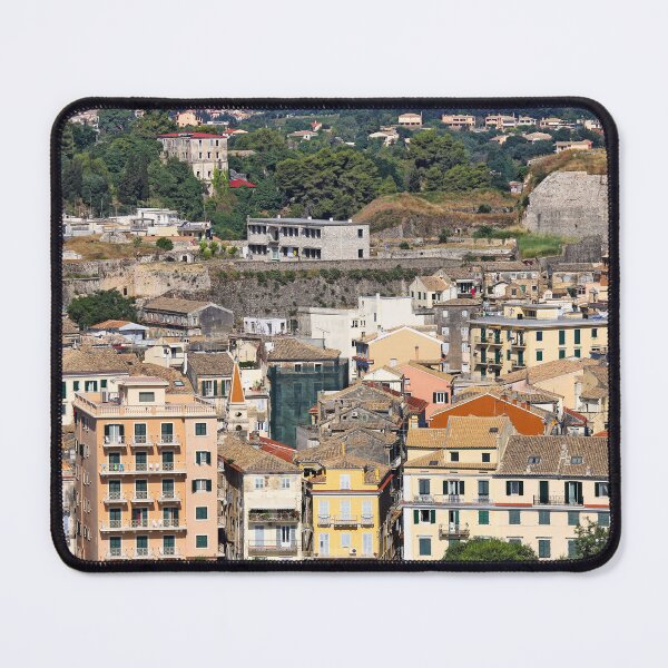 Item preview, Old buildings under fortress,Kerkyra cityscape,Corfu island,Greece designed and sold by goceris.