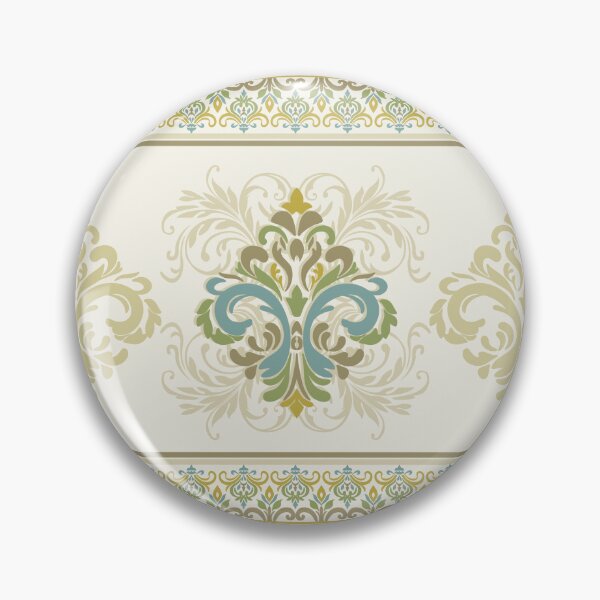 Item preview, Seamless border vintage damask pattern in soft tones. designed and sold by Alynek-Design.