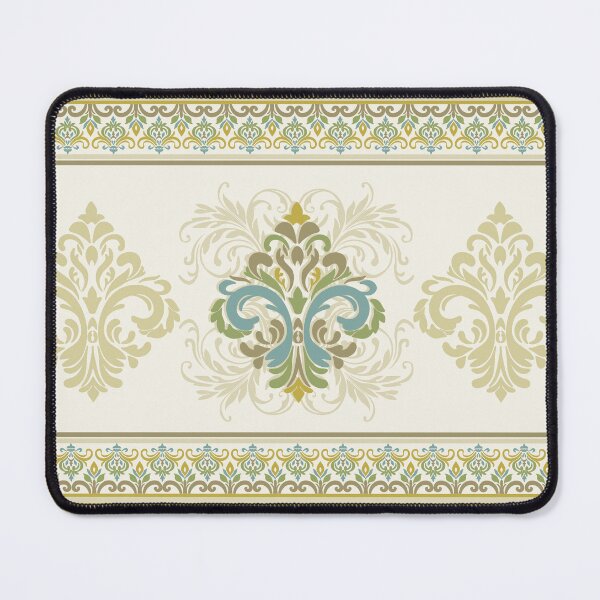 Item preview, Seamless border vintage damask pattern in soft tones. designed and sold by Alynek-Design.