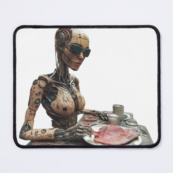Item preview, Futuristic Cyborg Dining on Meat designed and sold by MelaDizayn.
