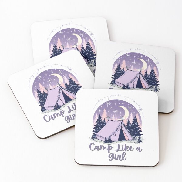 Item preview, Camp Like a Girl Unisex Softstyle T-Shirt - Perfect for Outdoor Enthusiasts designed and sold by CrafteeTrends.