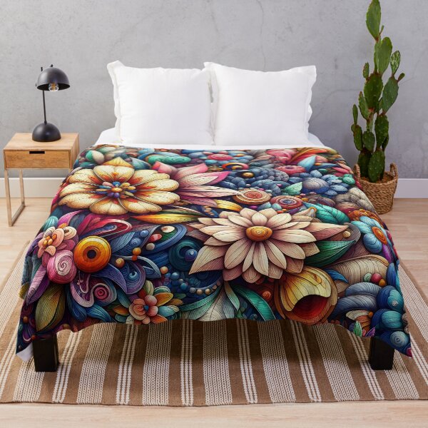Item preview, Artistic Doodle Floral Design! designed and sold by sks-ai-artist.