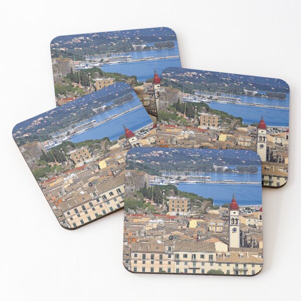 Item preview, Bell tower of Saint Spiridon church and Kerkyra cityscape,Corfu island,Greece designed and sold by goceris.