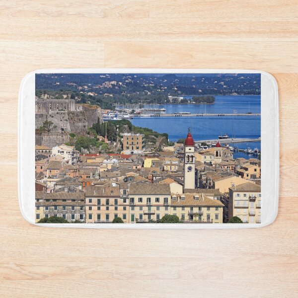 Item preview, Bell tower of Saint Spiridon church and Kerkyra cityscape,Corfu island,Greece designed and sold by goceris.