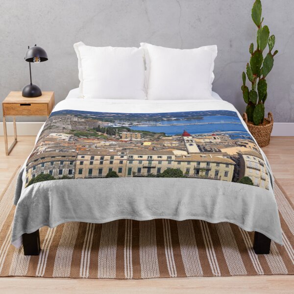 Item preview, Bell tower of Saint Spiridon church and Kerkyra cityscape,Corfu island,Greece designed and sold by goceris.