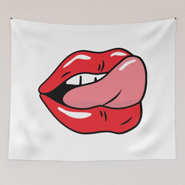 Item preview, Luscious Lips with Tongue Out – Bold Pop Art Mouth Design designed and sold by BlesstB.
