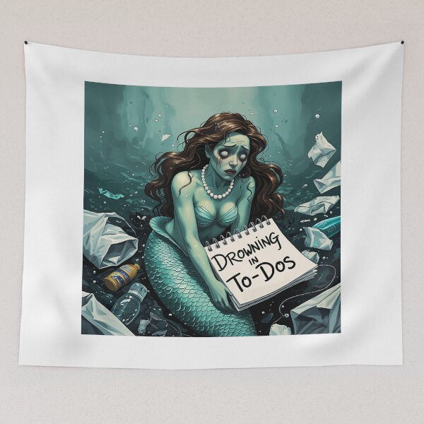 Item preview, Anxiety Mermaid designed and sold by Zazeyy.