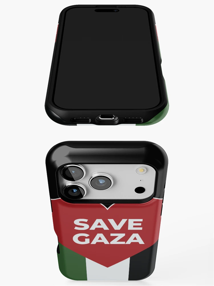 Thumbnail 3 of 4, iPhone Case, Save Gaza Sticker designed and sold by SixtyOneDesign.