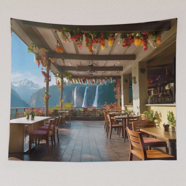 Item preview, Serenity Awaits: Terrace Café in Nature’s Valley designed and sold by BlareBlare.