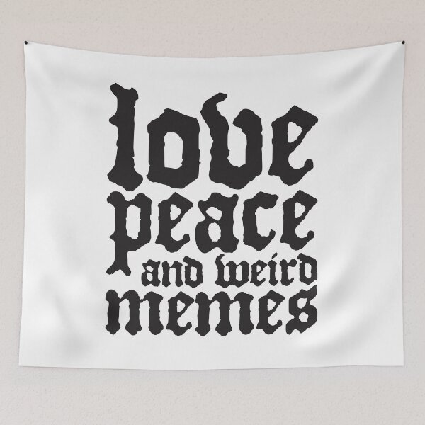 Item preview, Love Peace and Weird Memes designed and sold by Marny Design.